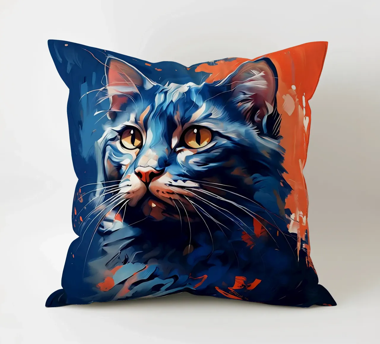 Stile_gatto_F_1 cuscino da Tierisch bunt by LK