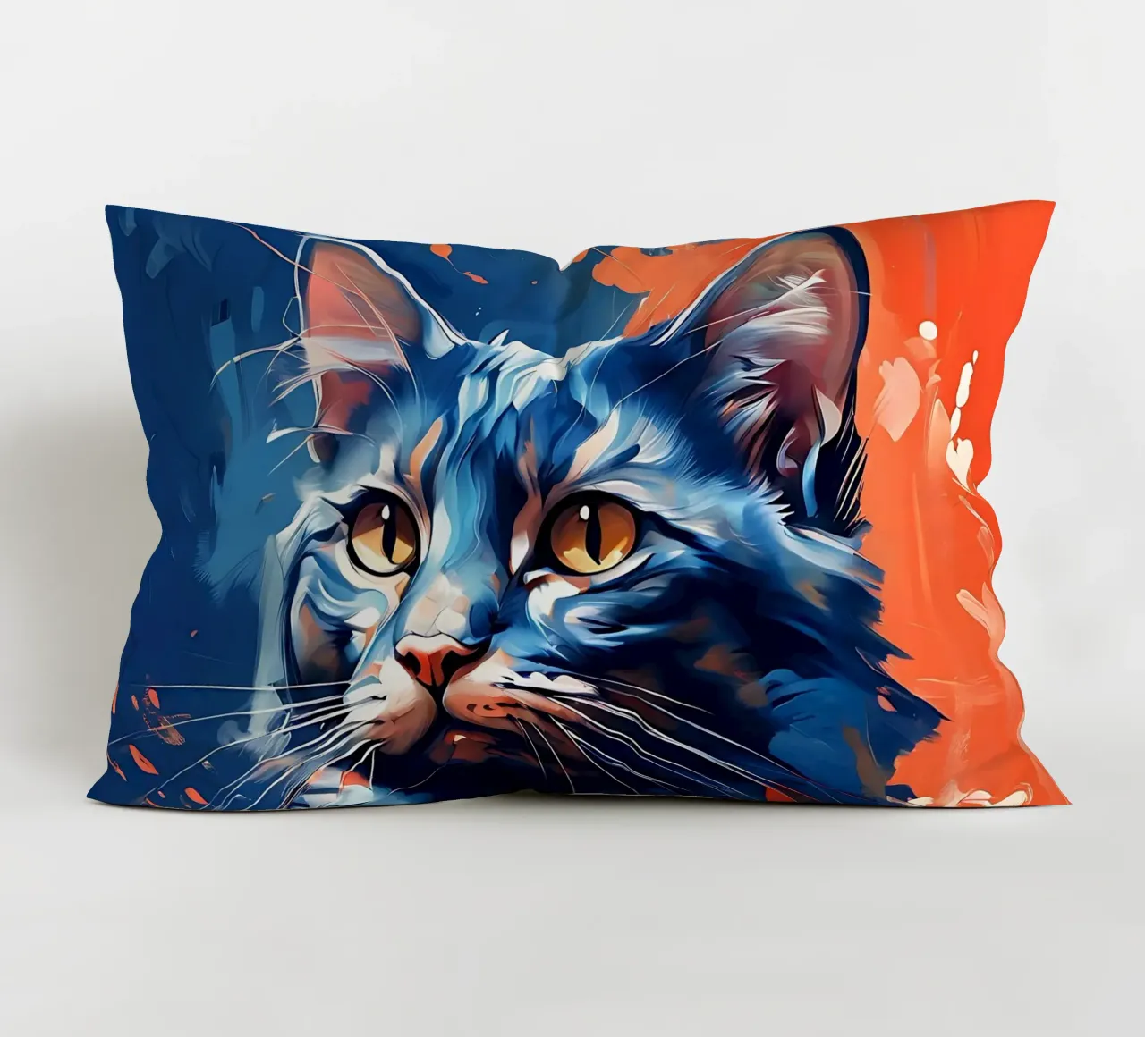Stile_gatto_F_1 cuscino da Tierisch bunt by LK