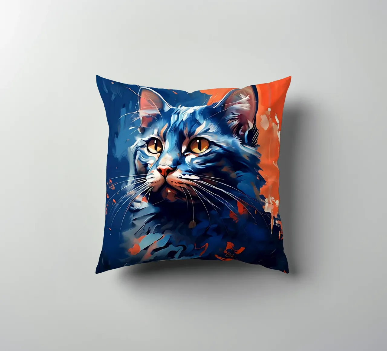Stile_gatto_F_1 cuscino da Tierisch bunt by LK