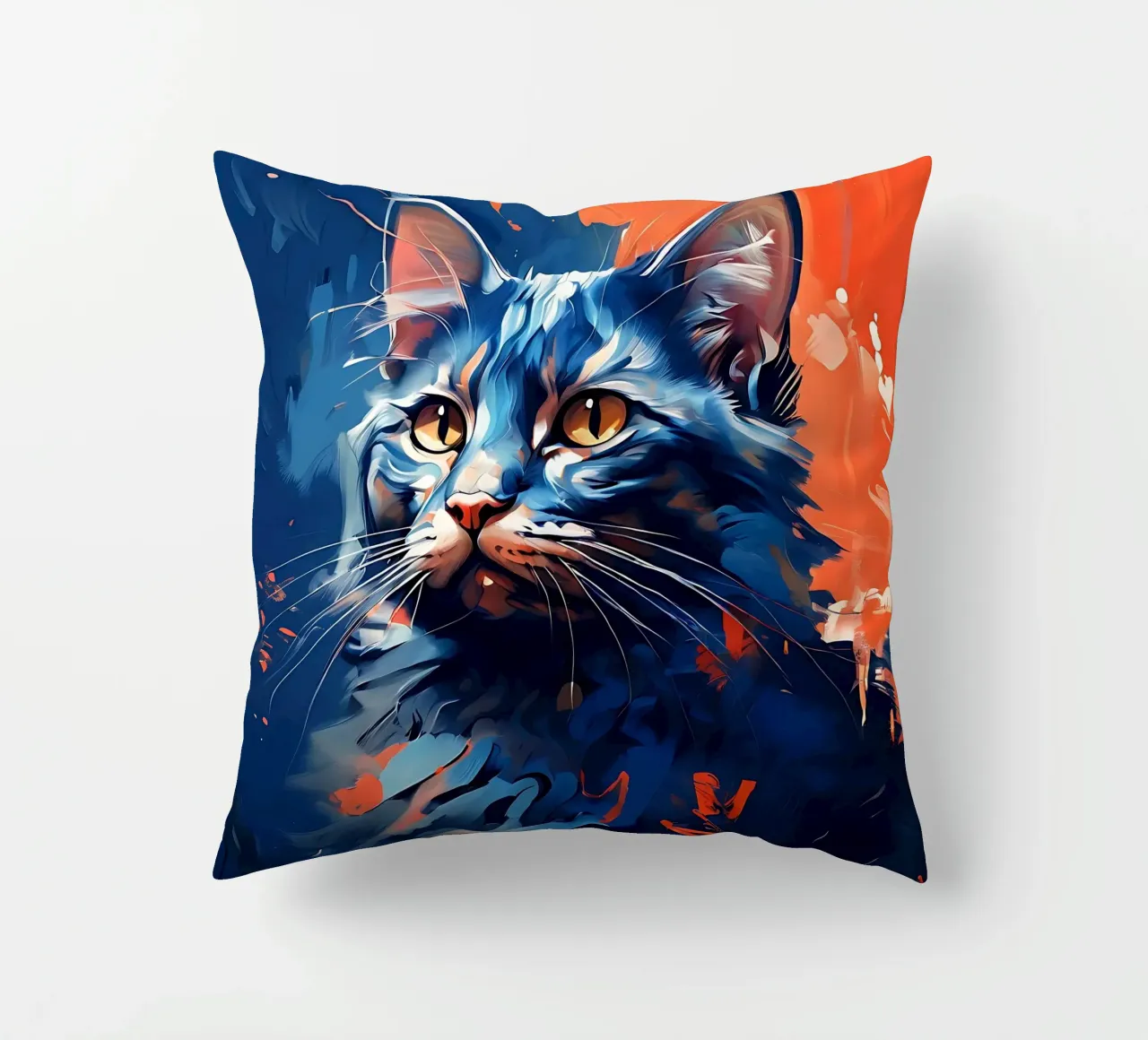 Stile_gatto_F_1 cuscino da Tierisch bunt by LK