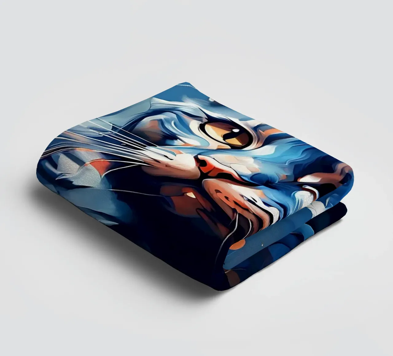 Cat_Style_F_1 towel by Tierisch bunt by LK
