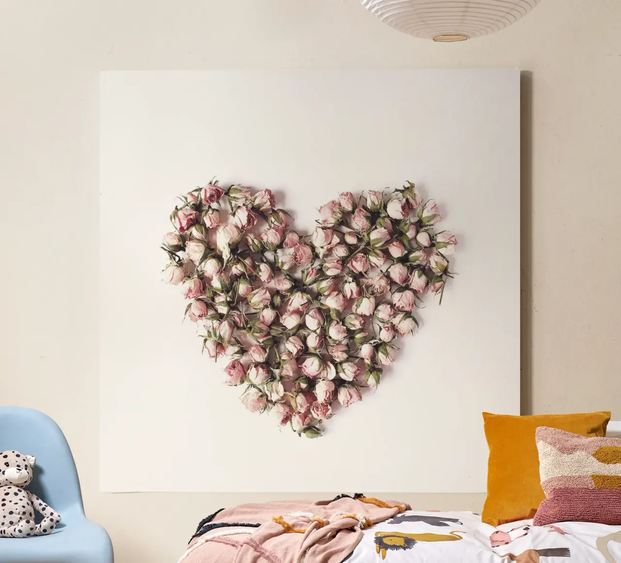 Blush canvas met Baklijst van PhotoVibe Decor