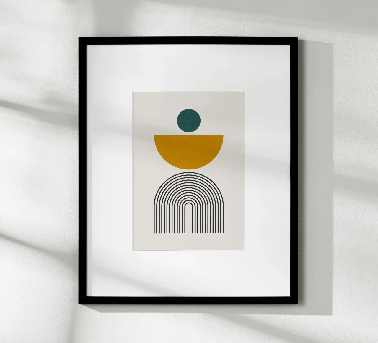 circle semi-circle arch poster de Smith Basic