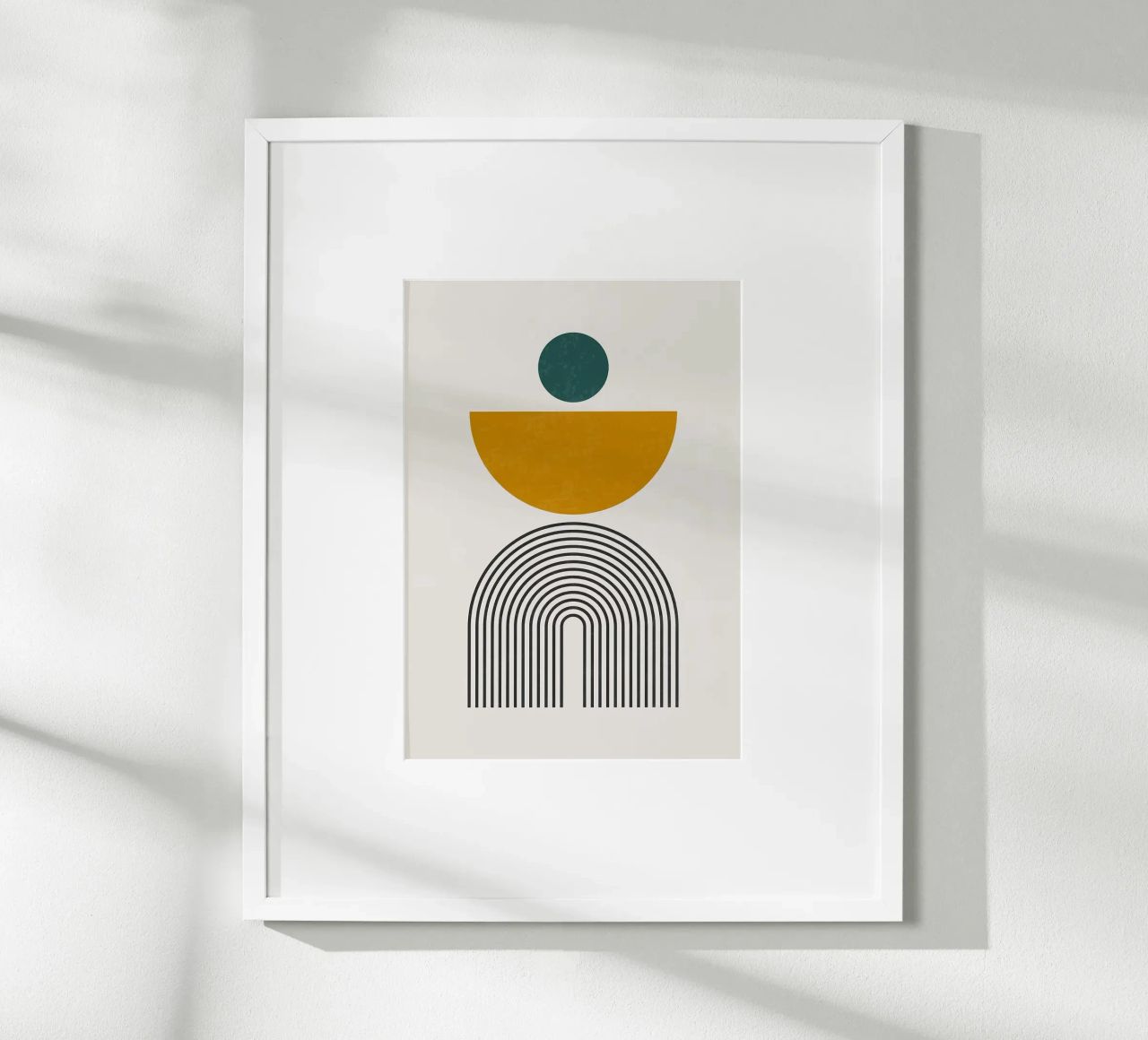 circle semi-circle arch poster de Smith Basic