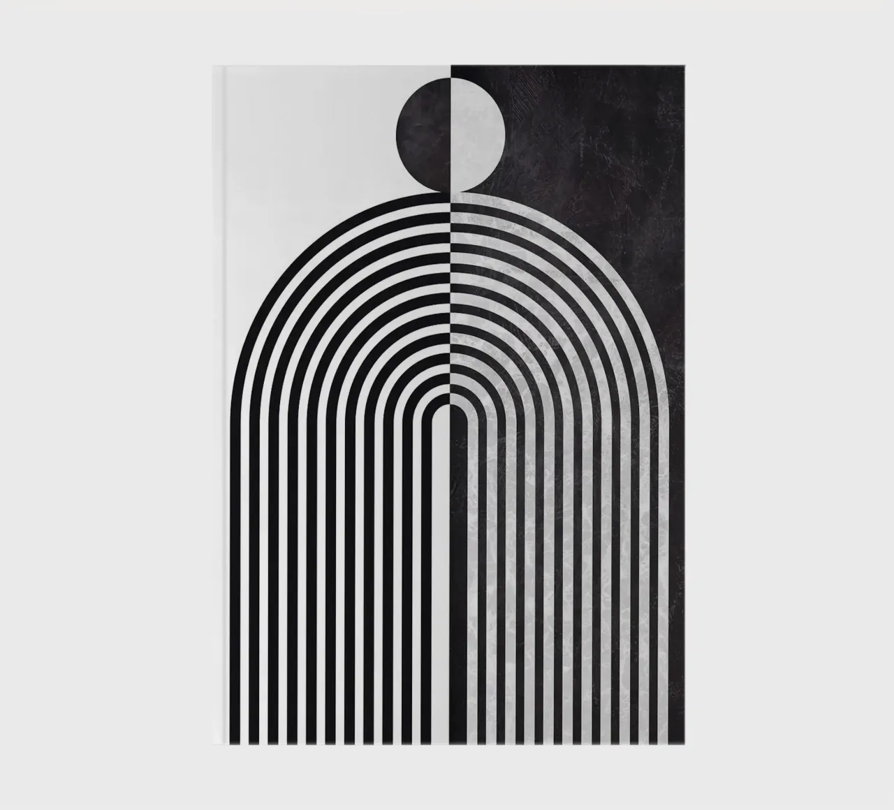circle lines pattern notebook by Smith Basic