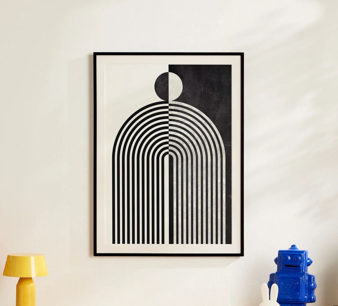 cercle, lignes et motifs poster de Smith Basic