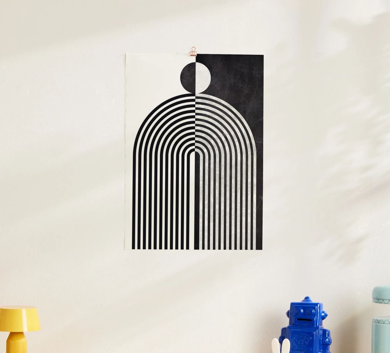 cercle, lignes et motifs poster de Smith Basic