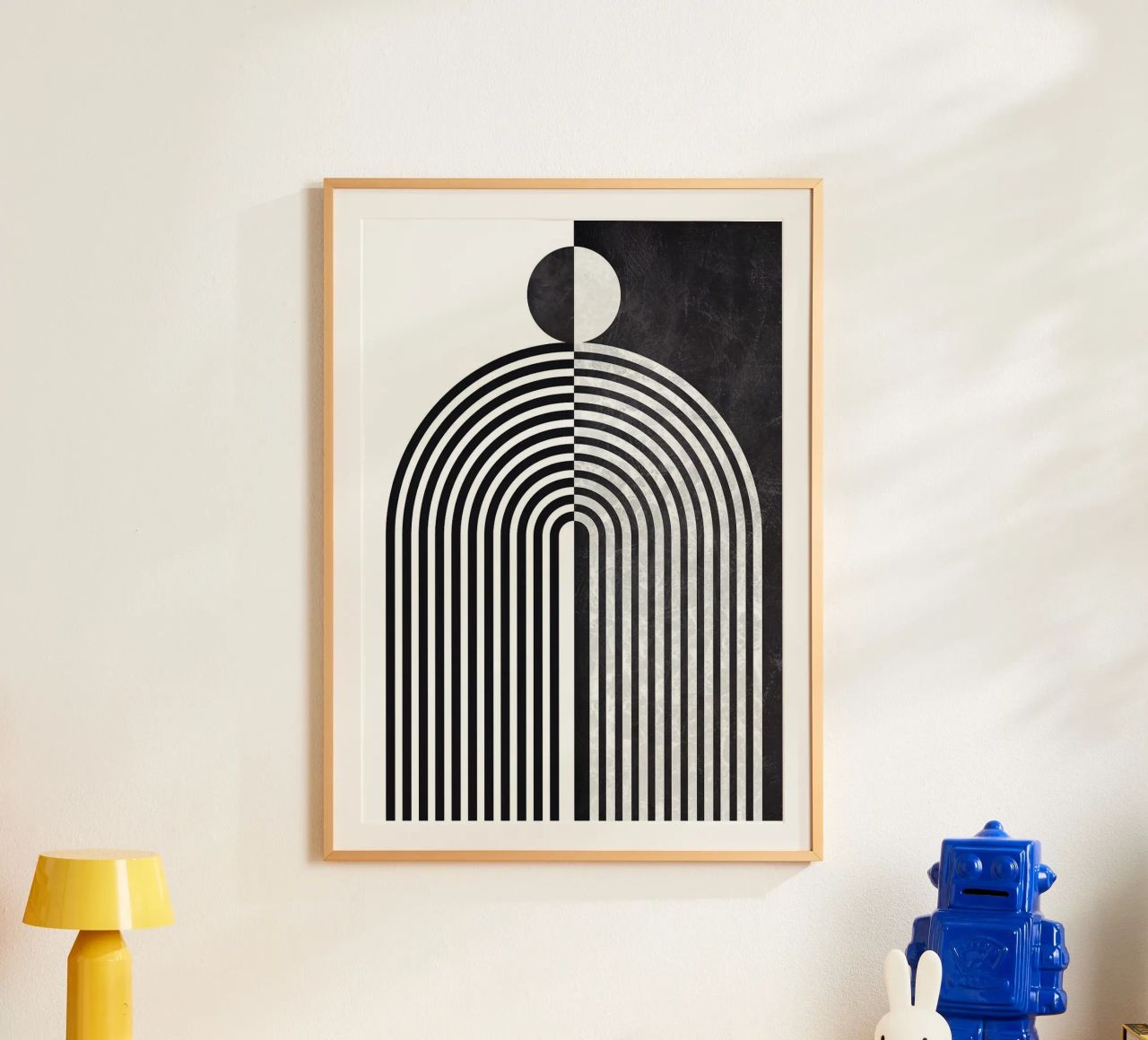 cercle, lignes et motifs poster de Smith Basic
