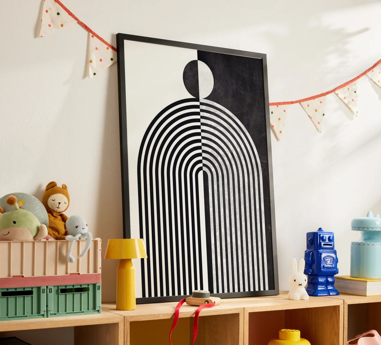 cercle, lignes et motifs poster de Smith Basic