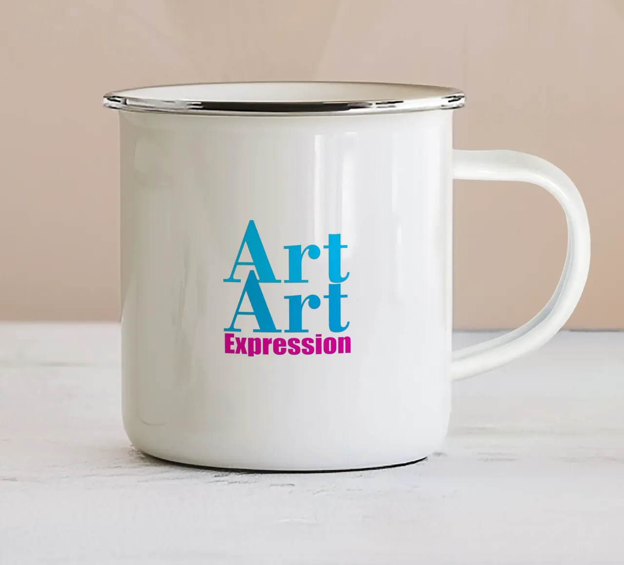 Arte Espressione Typo Trending Now tazza in smalto da Urban Life
