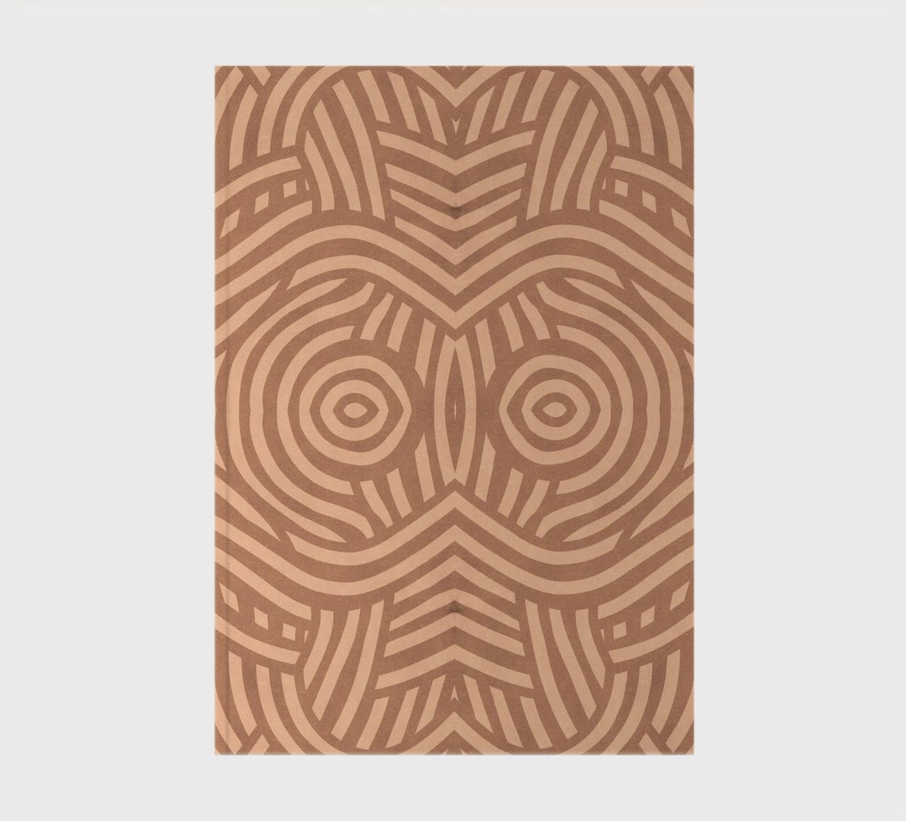 Motif symétrique de linogravure 09 carnet de notes de Little Dean