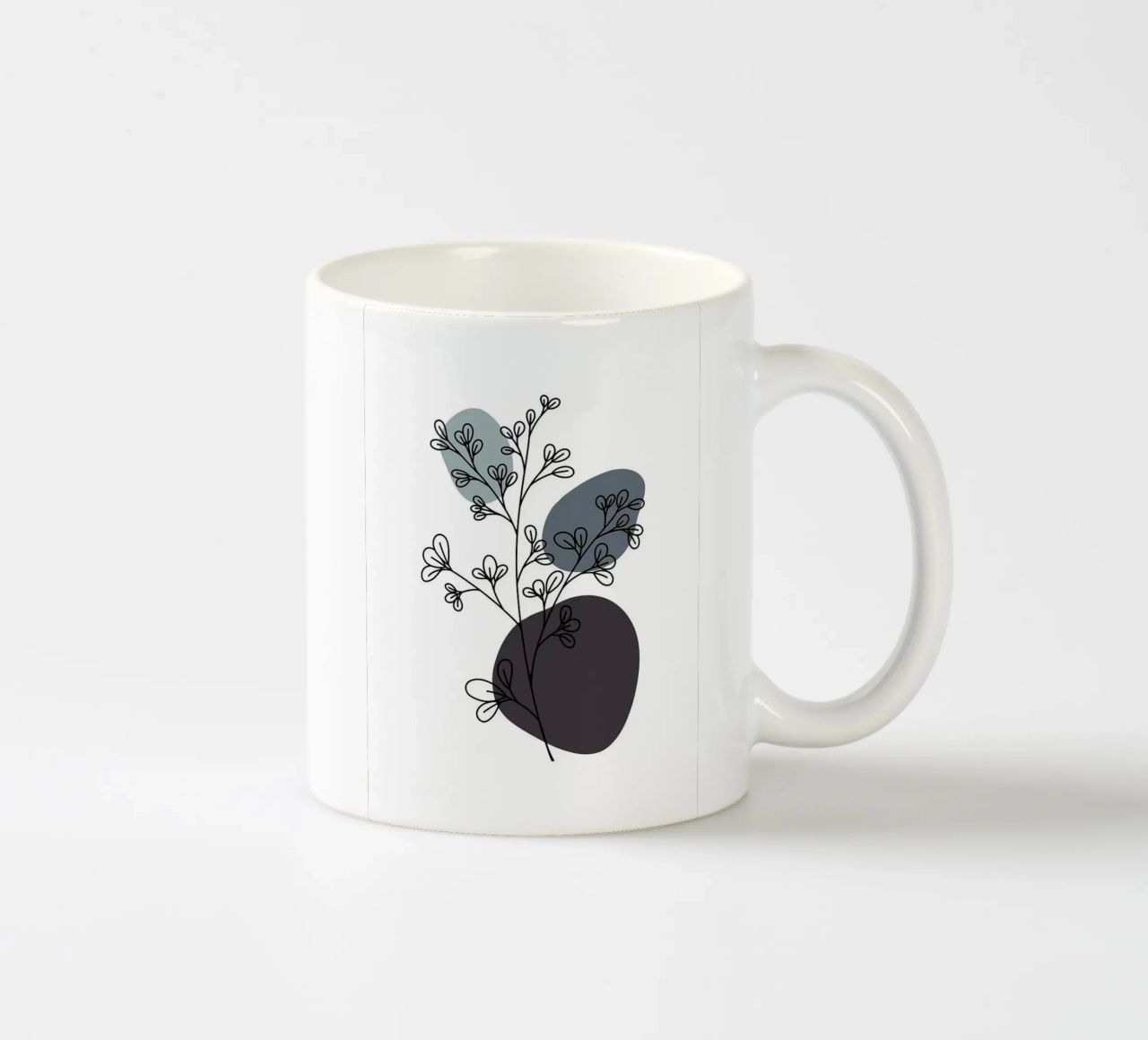 rami di fogliame botanico tazza in ceramica da Bacsic Design