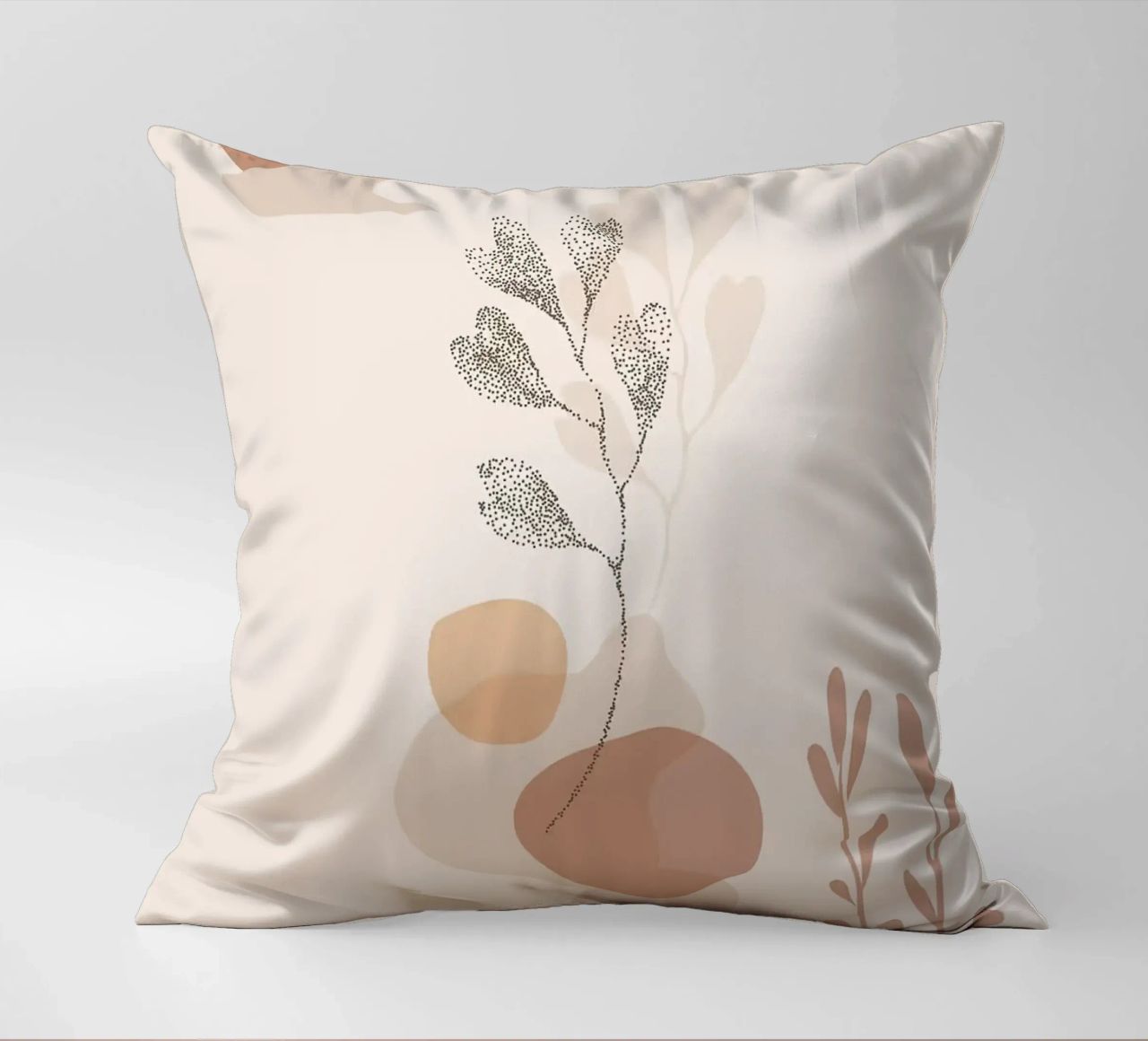 forme astratte elementi botanici cuscino da Bacsic Design