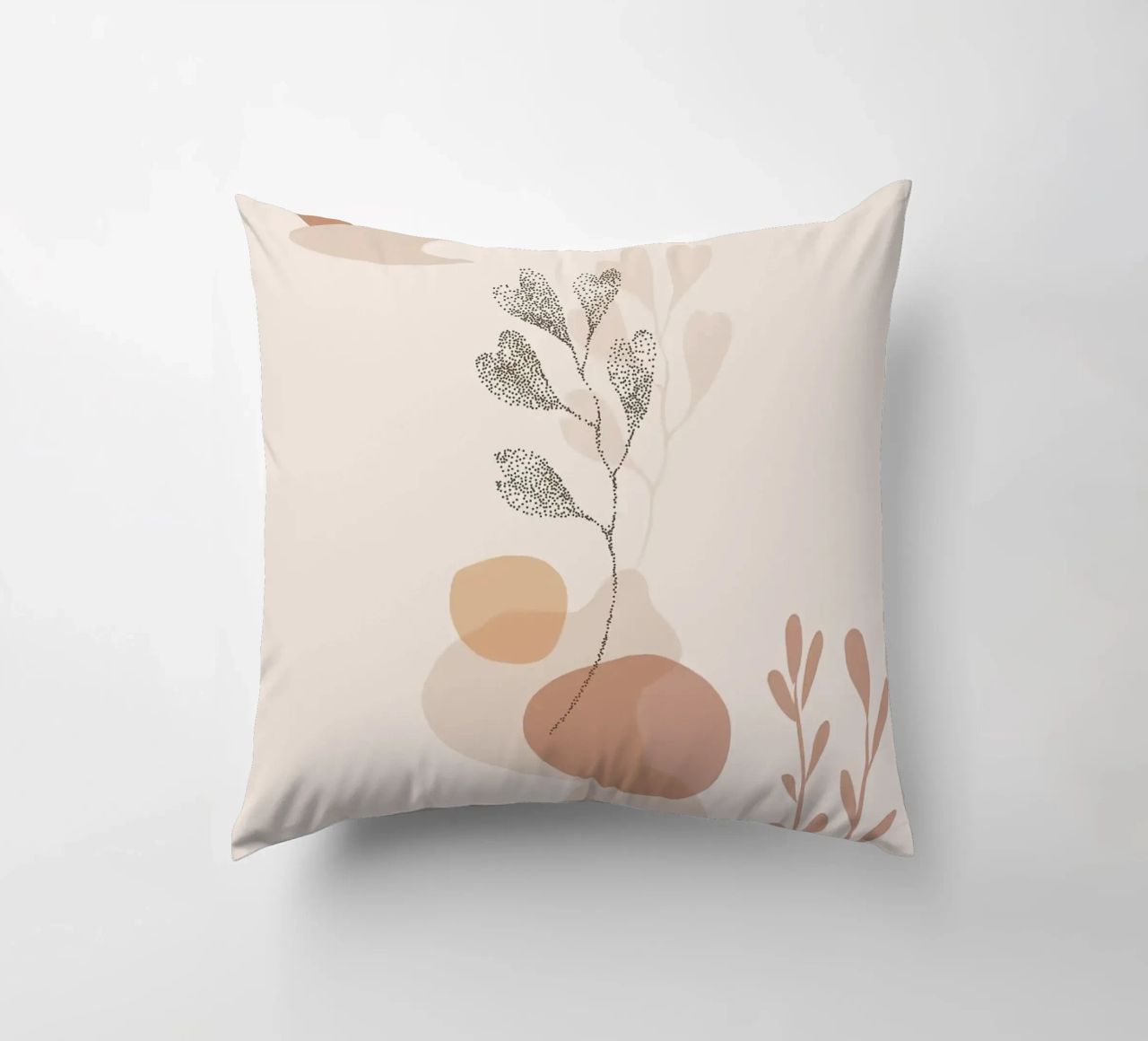 forme astratte elementi botanici cuscino da Bacsic Design