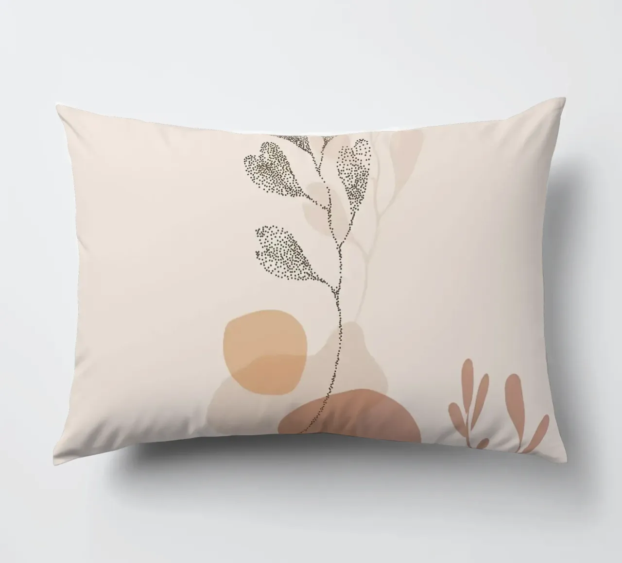 abstrakte Formen botanische Elemente Kissen von Bacsic Design