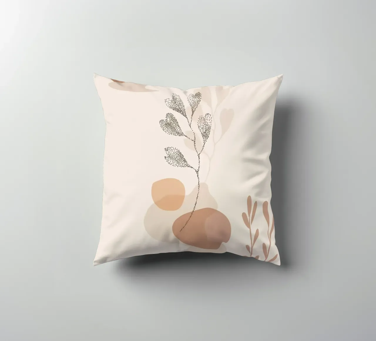 abstrakte Formen botanische Elemente Kissen von Bacsic Design