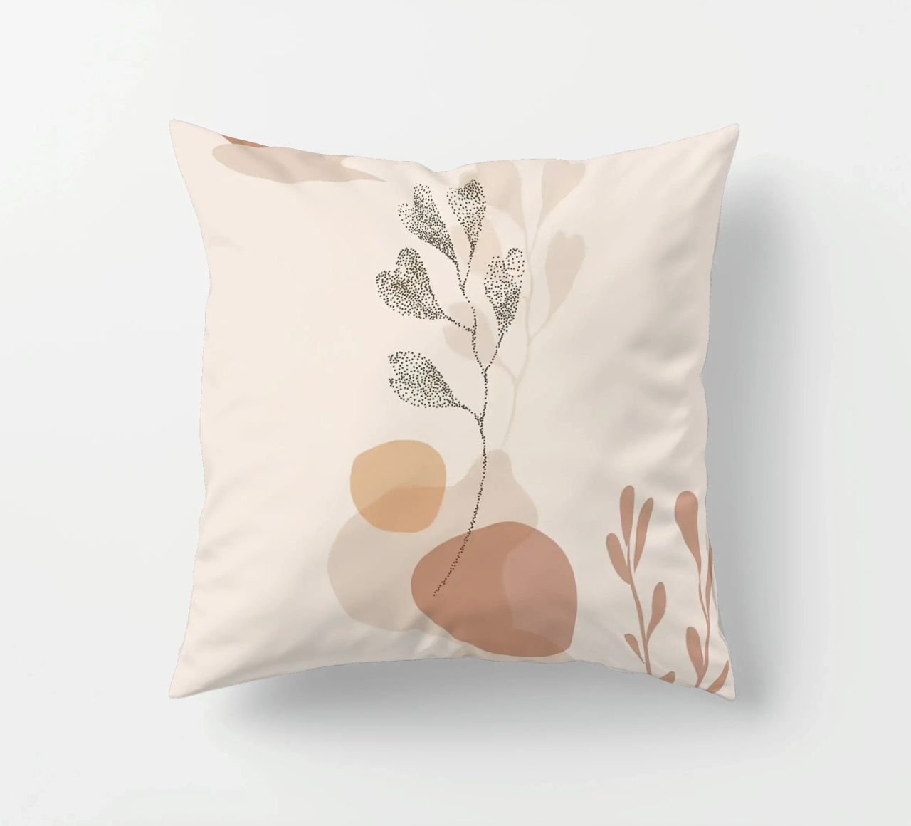 forme astratte elementi botanici cuscino da Bacsic Design