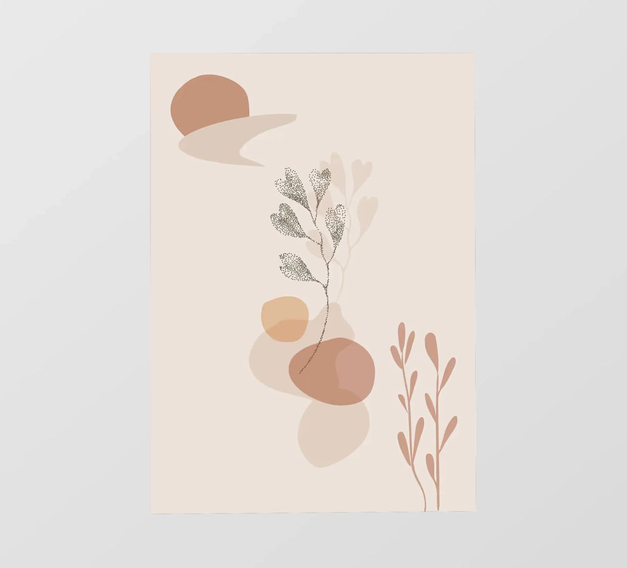 forme astratte elementi botanici pellicola backlit da Bacsic Design