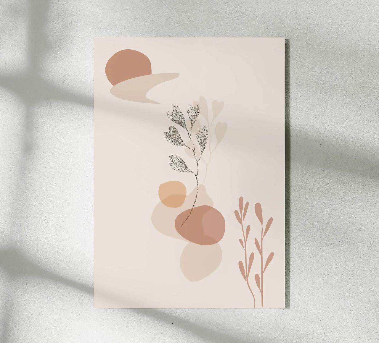 forme astratte elementi botanici plexiglass da Bacsic Design