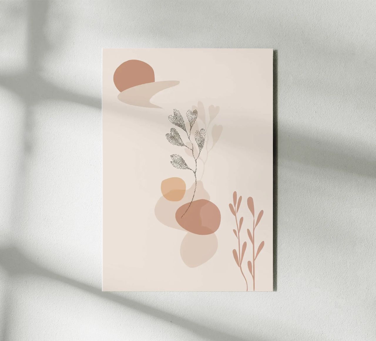 forme astratte elementi botanici alluminio dibond da Bacsic Design