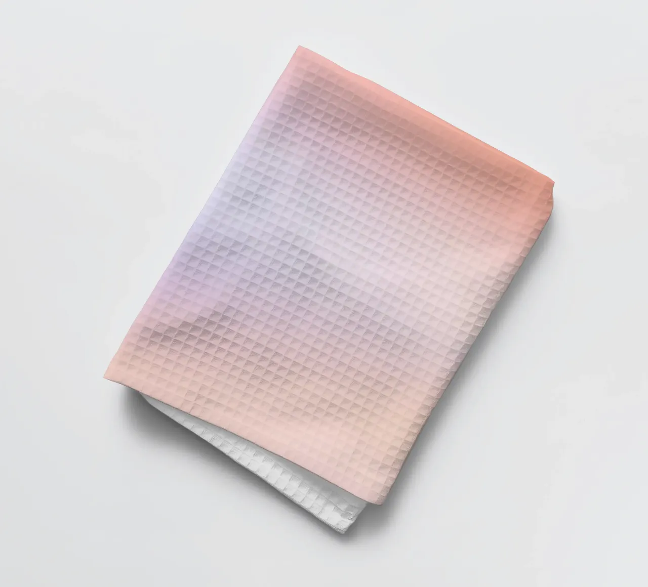 Horizon Doux - Gradienti di rosa salmone, blu e bianco canovaccio da cucina da studiofox