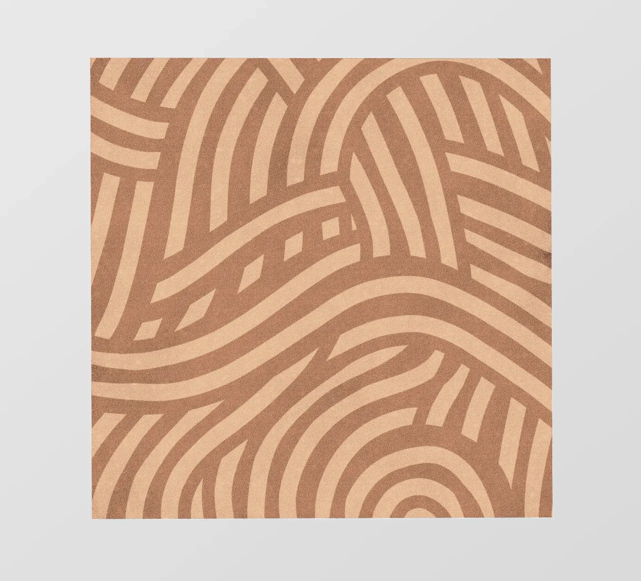 Asymmetrical linocut line art pattern 06 pvc cover by Little Dean