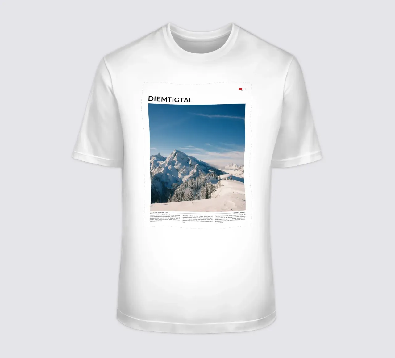Diemtigtal: Typography t-shirt da FujiType