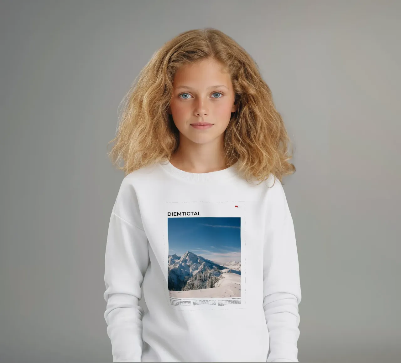 Diemtigtal: Typography felpa bambino da FujiType