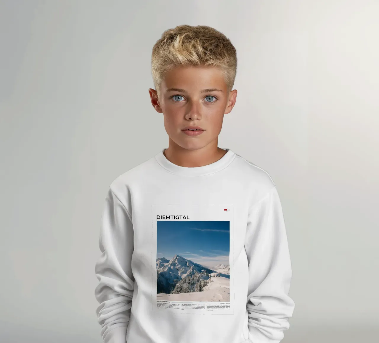 Diemtigtal: Typography felpa bambino da FujiType