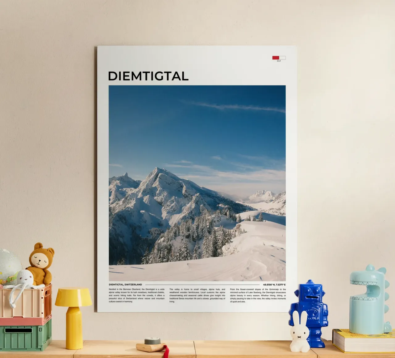 Diemtigtal: Typography alluminio dibond da FujiType