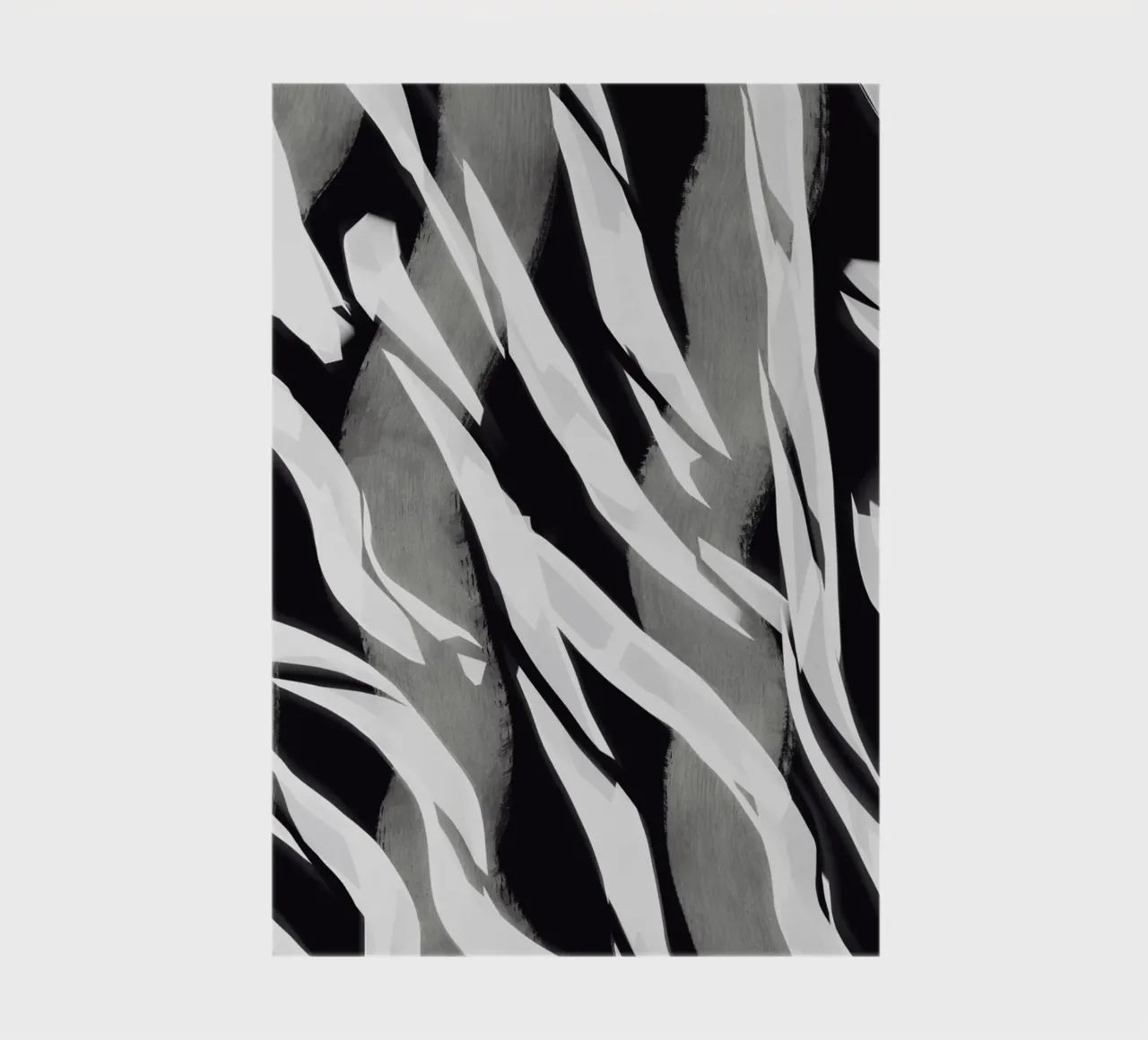 Black and white stripe pattern notebook by Little Dean