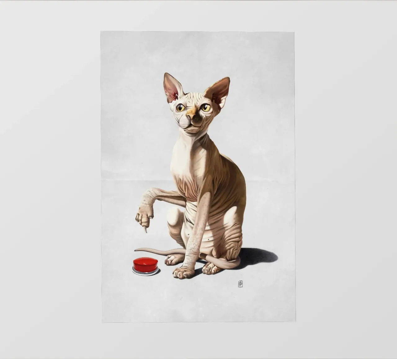 Cat-astrophe (Wordless) pellicola backlit da Rob Art | Illustration