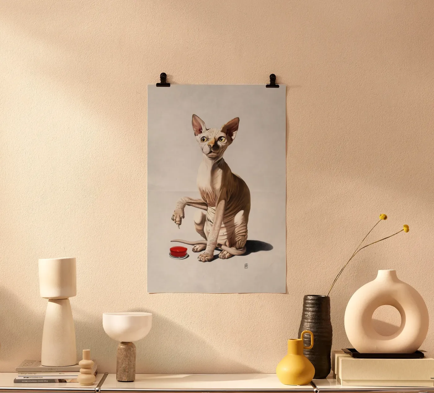 Cat-astrophe (Wordless) poster da Rob Art | Illustration