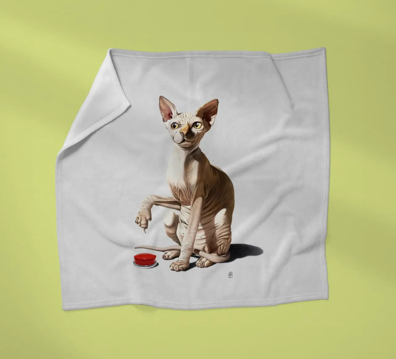 Cat-astrophe (Wordless) coperta in pile da Rob Art | Illustration