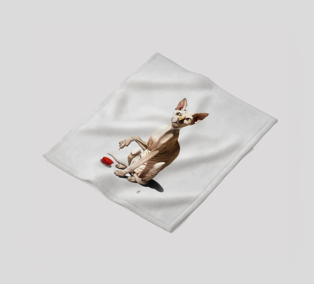 Cat-astrophe (Wordless) coperta in pile da Rob Art | Illustration