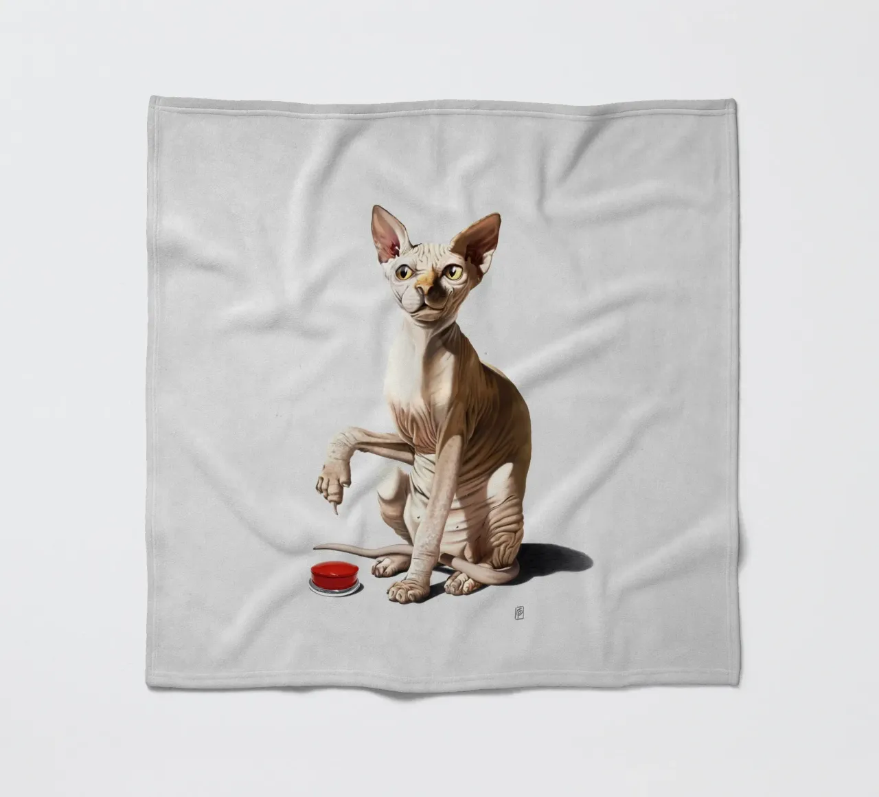 Cat-astrophe (Wordless) coperta in pile da Rob Art | Illustration