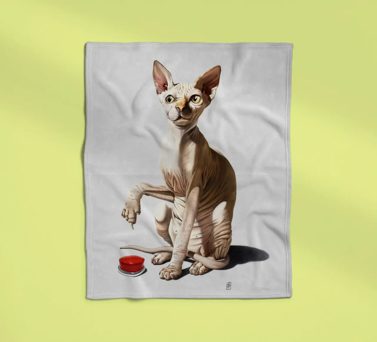 Cat-astrophe (Wordless) coperta in pile da Rob Art | Illustration