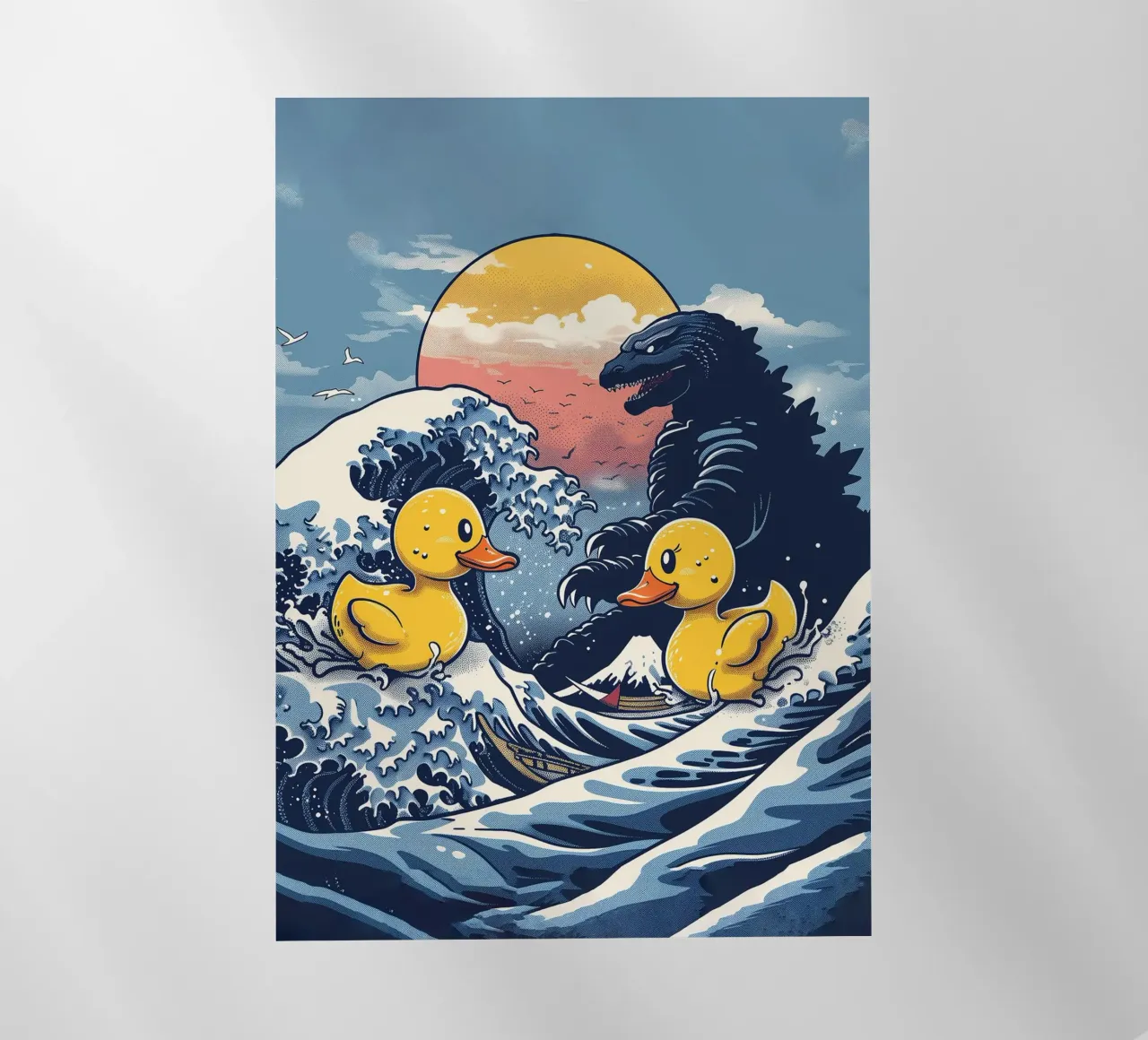 Ducks and monster Backlit Folie von 2toastdesign