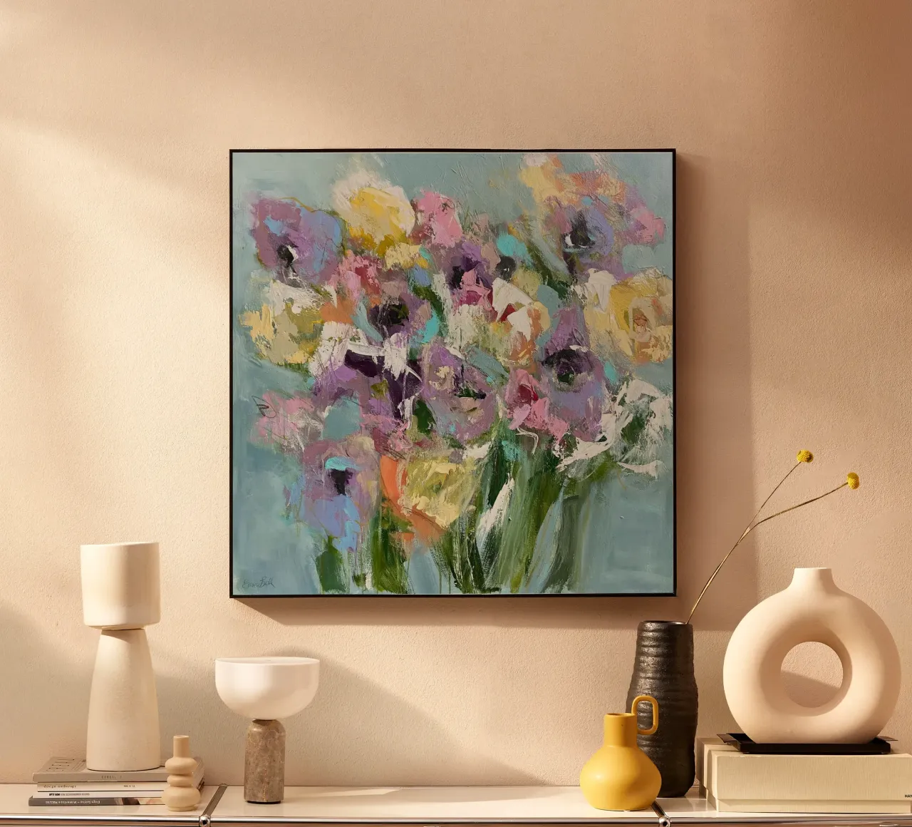 Fiori colorati e vibranti plexiglass da Emma Bell