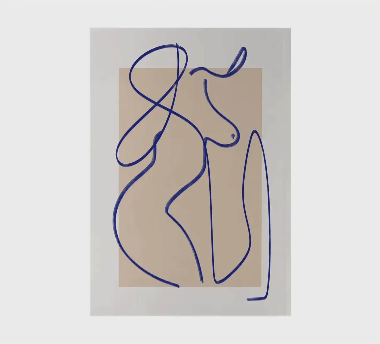 Line art abstract figurative notebook by Little Dean