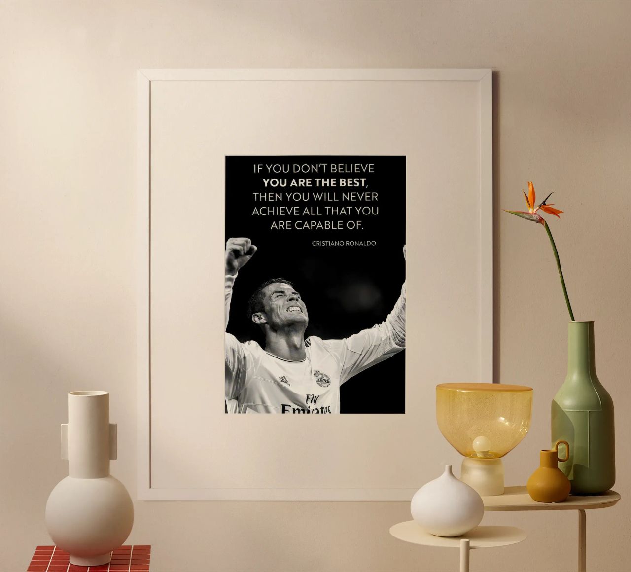 Words that Inspire Cristiano Ronaldo Poster von NextPixel