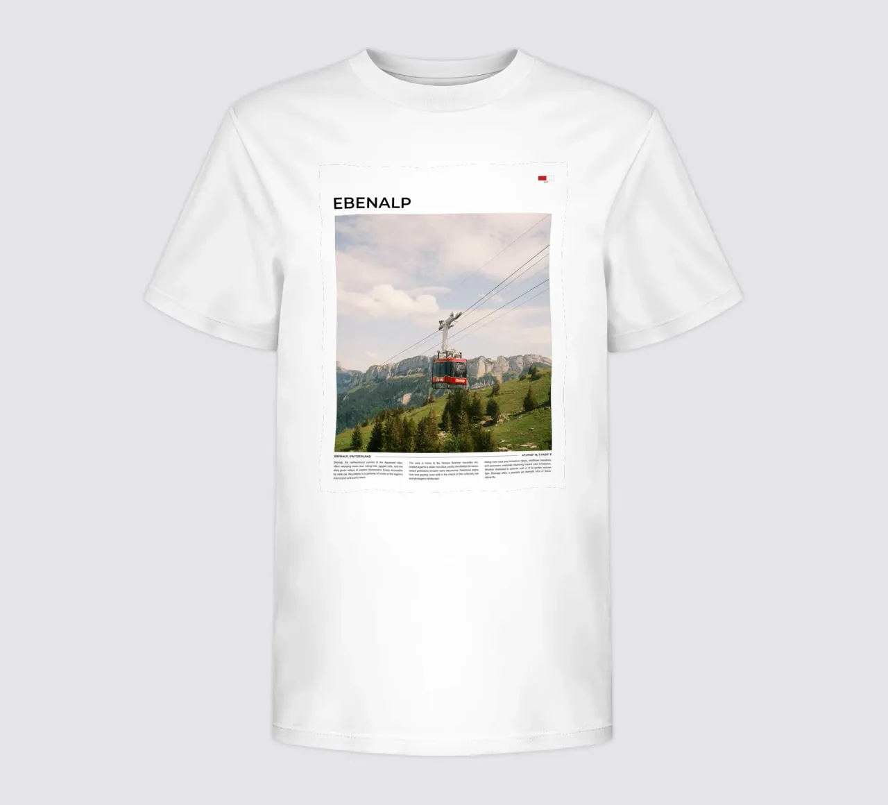 Ebenalp: Typography t-shirt bambini da FujiType
