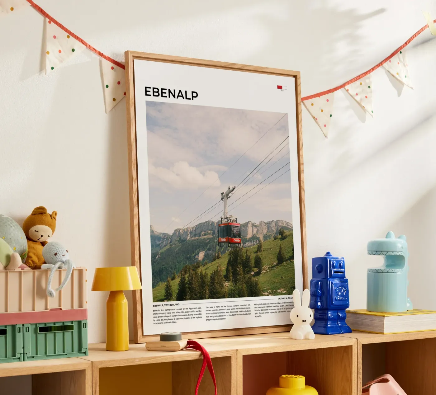 Ebenalp: Typography acrylic glass by FujiType