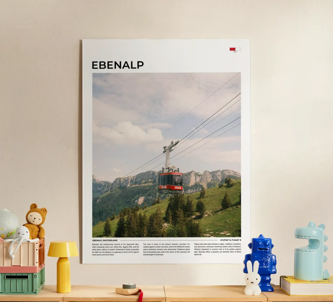 Ebenalp: Typography plexiglass da FujiType