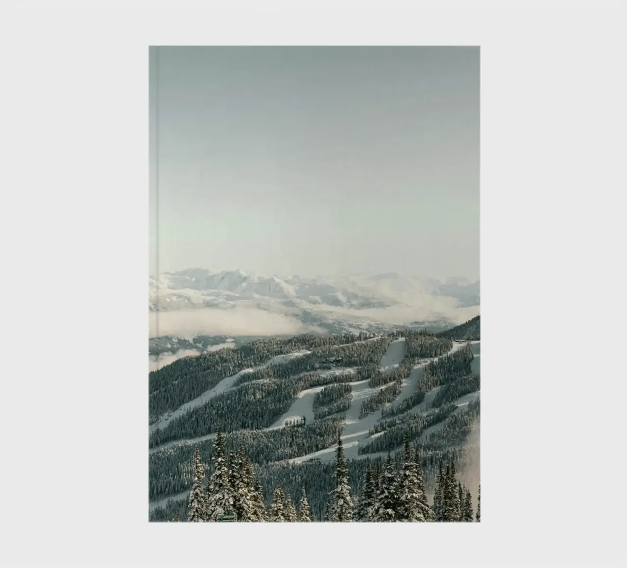 mountains pine trees notebook by Earthly Visions
