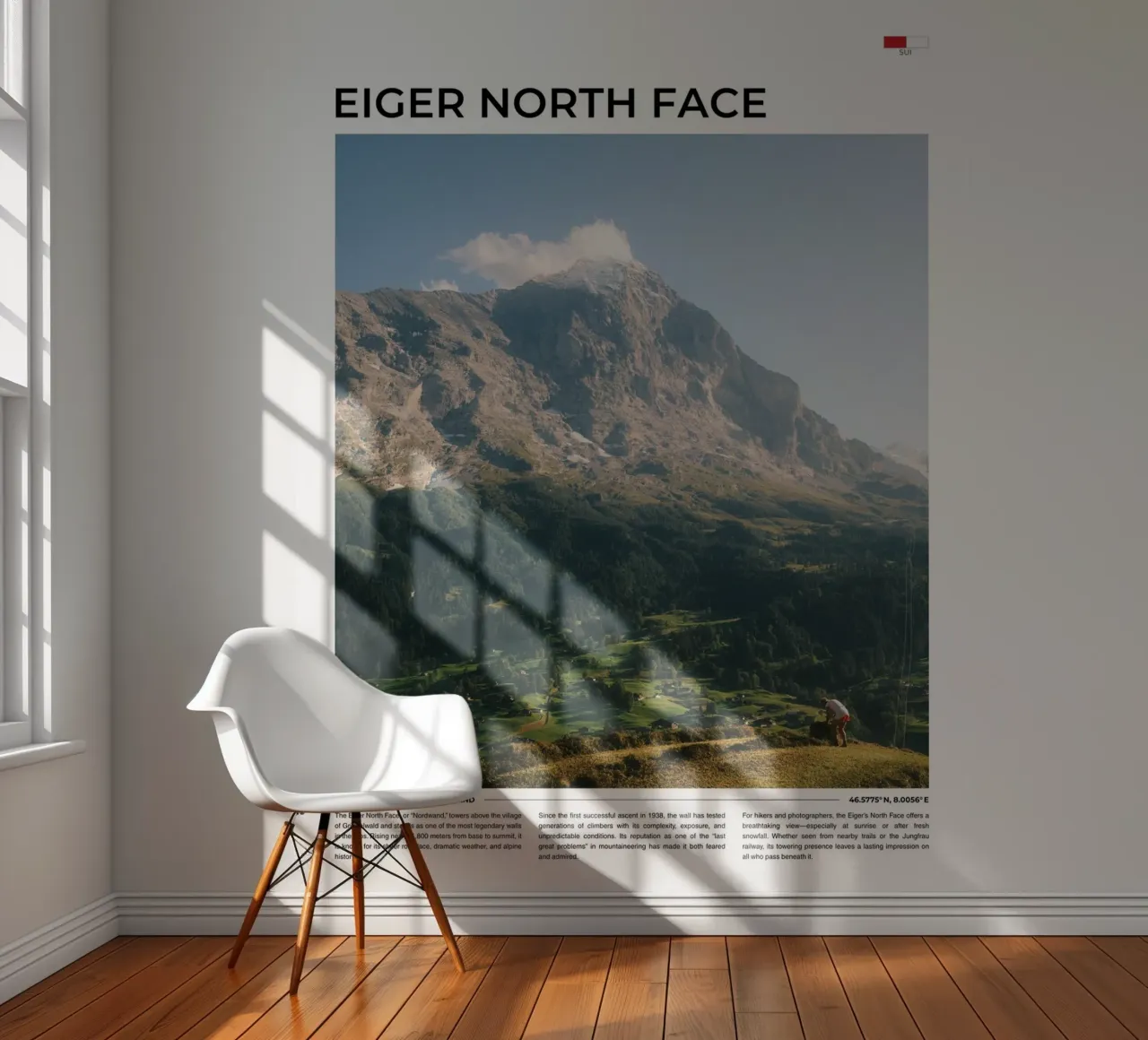 Eiger North Face: Typography photo wallpaper by FujiType