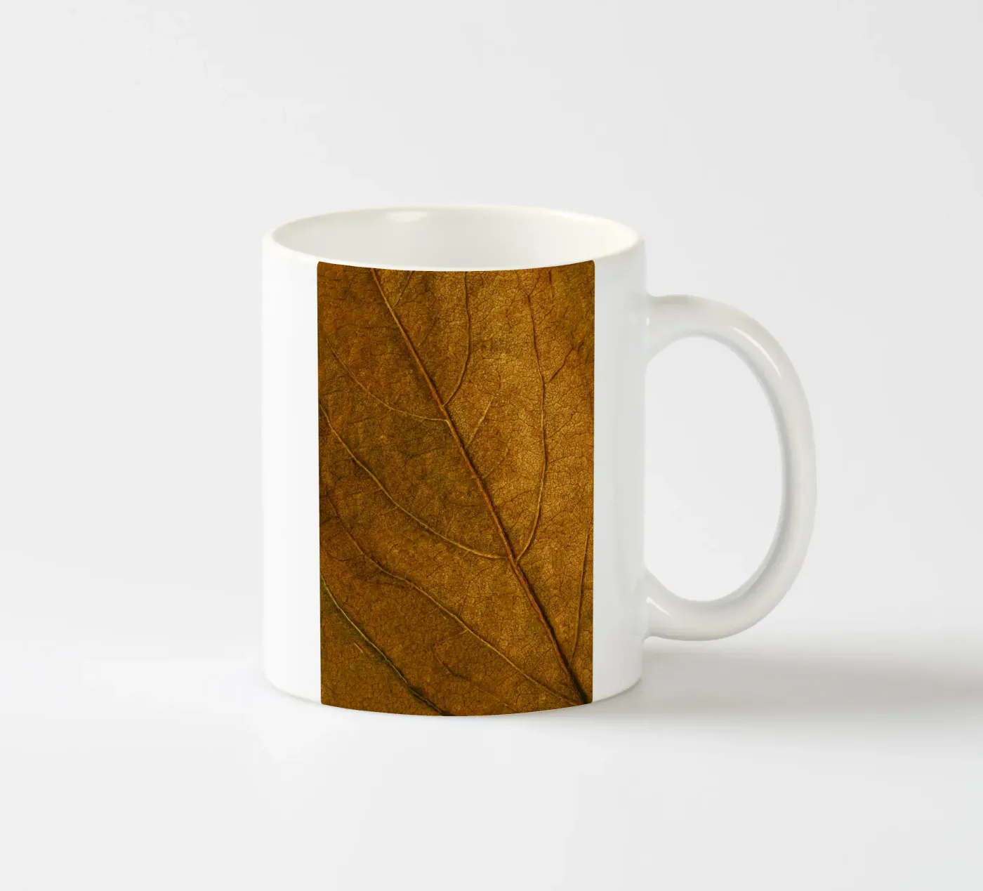 leaf texture ceramic mug by Earthly Visions