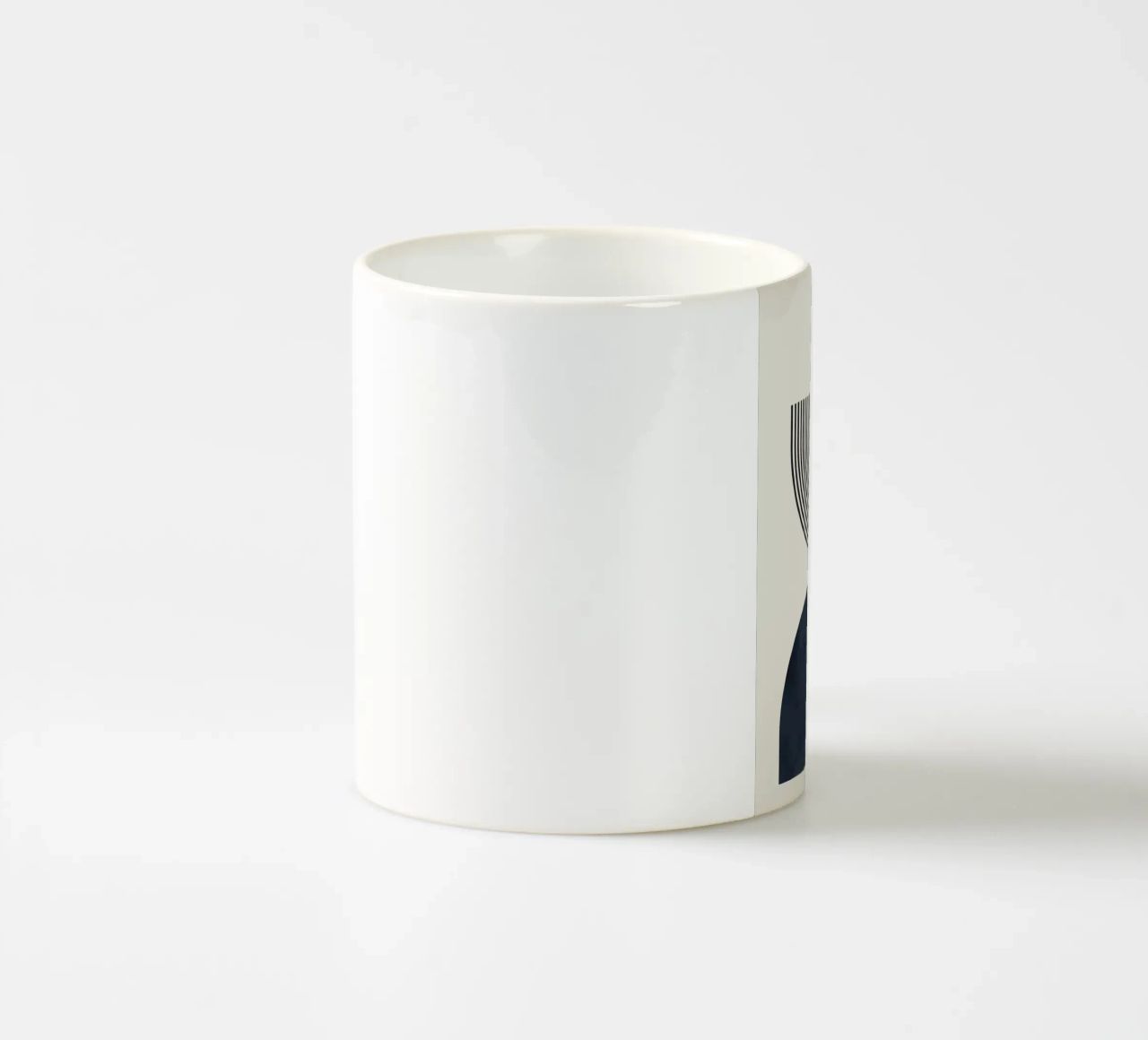 linee a semicerchio tazza in ceramica da Smith Basic