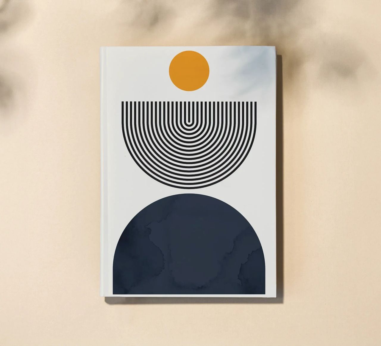 circle semicircle lines notebook by Smith Basic