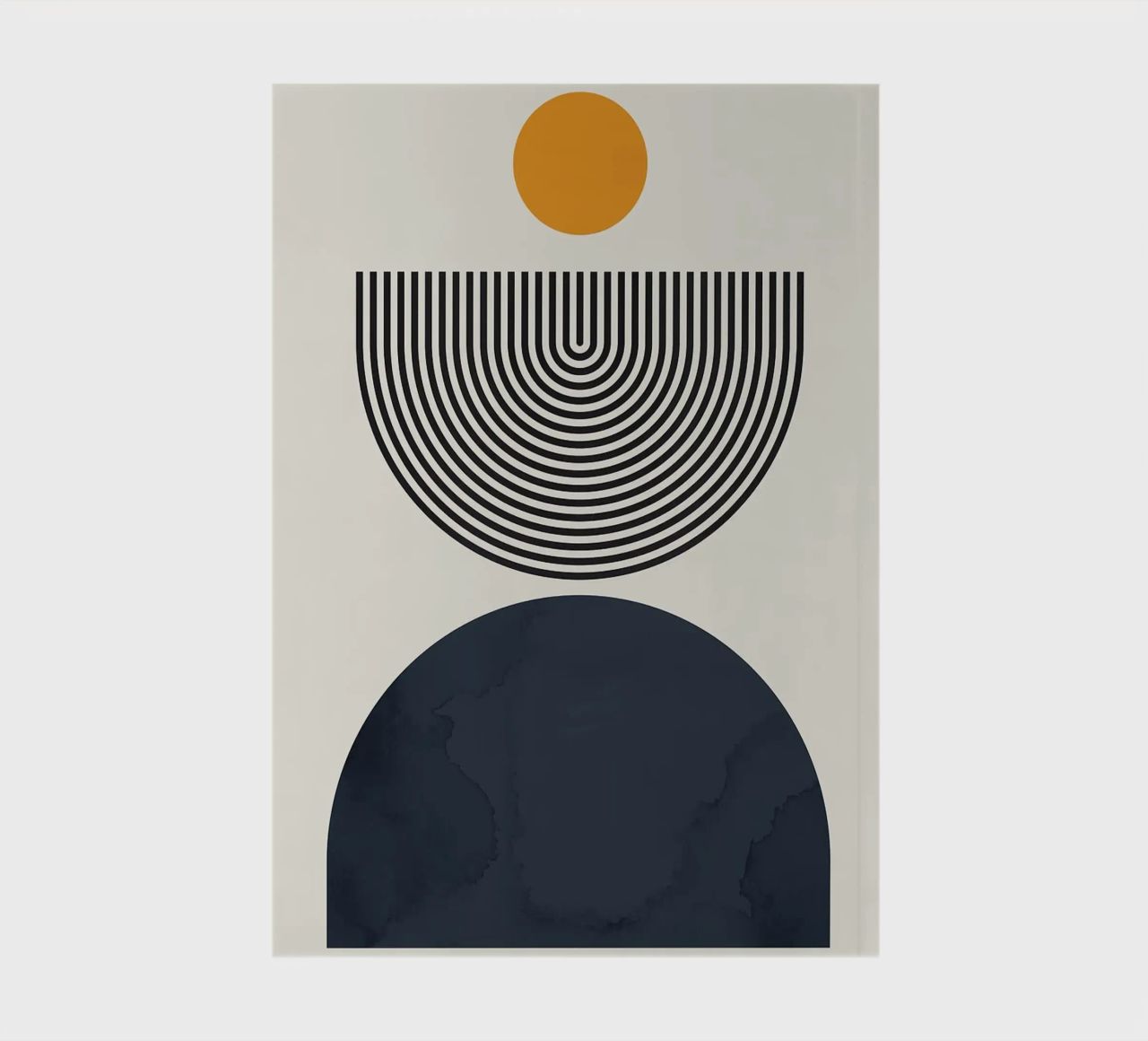 circle semicircle lines notebook by Smith Basic